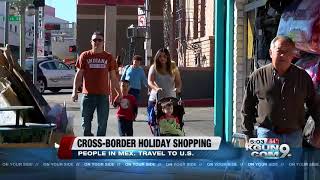 Mexicans cross the Nogales border to shop [upl. by Chalmers997]