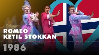 ROMEO – KETIL STOKKAN Norway 1986 – Eurovision Song Contest HD [upl. by Fanchie749]