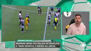 Debate Jogo Aberto Corinthians amassa o Grêmio e Depay faz de bicicleta veja a repercussão [upl. by Clarette]