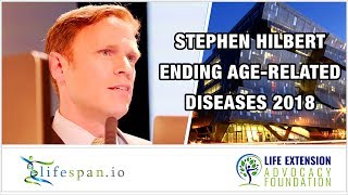 Stephen Hilbert at Ending AgeRelated Diseases 2018 — Treating Aging with SENSOlytics  LEAF [upl. by Mateusz]