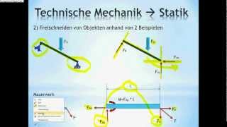 Technische Mechanik  Grundlagen Statik Nachhilfe [upl. by Roswell]