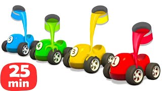 25 minutos de diversión Vehículos de servicio Dibujos animados de coches para niños en español [upl. by Hazlip]