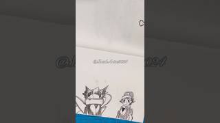 Ash amp Greninja From Pokemon drawing animedrawing mangadrawing ytshorts shorts art [upl. by Barbara-Anne]