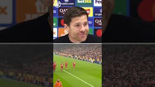 Xabi Alonso explains how Anfield atmosphere affected Leverkusen players lfc [upl. by Atsylak]