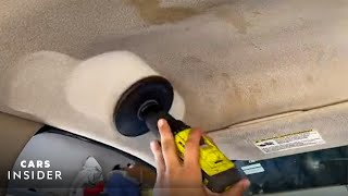 How a Detailer Deep Cleans a Filthy Car  Insider Cars [upl. by Nyasuh182]