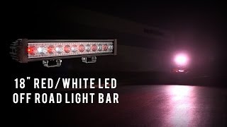 18quot Red White LED Off Road Light Bar [upl. by Heer]