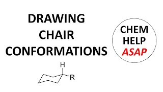 drawing stable cyclohexane chair conformations [upl. by Melicent]