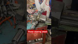 Power steering wheel automobile mechaniq machine automaster garage mastermechanic workshop [upl. by Anagrom]