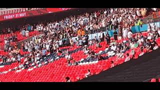 GATESHEAD FC FANS WILD CHANTING AT FA VASE FINAL WEMBLEY 2024 [upl. by Nelg279]