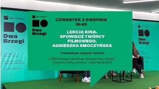 BNP Paribas Dwa Brzegi — Lekcja kina Spowiedź twórcy filmowego — Agnieszka Smoczyńska [upl. by Newcomb]