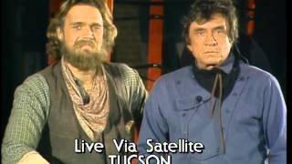 The Highwaymen Win Country Group Video  AMA 1986 [upl. by Nylyaj390]