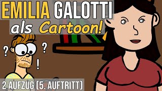 Emilia Galotti Lessing als Cartoon 2 Aufzug 5 Auftritt [upl. by Patrice]