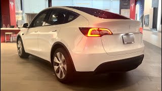 2022 Tesla Model Y Long Range 7 Seat Interior  InDepth Video Walk Around [upl. by Moberg83]