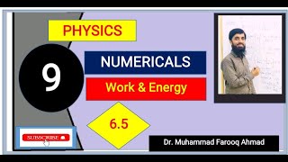 numerical65 physics9thwork and energy chapter no6 potential energy kinetic energy [upl. by Anilak111]