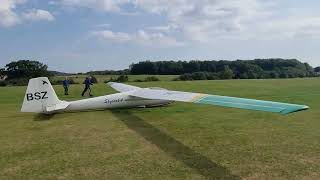 Skylark aerotow at Kent Gliding Club Pilot Malcolm Kerley [upl. by Levins]