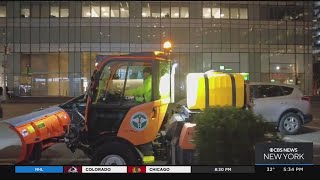 NYC Dept Of Sanitation PreTreating 700 Miles Of Roads Ahead Of Saturday Storm [upl. by Elie569]