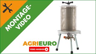 Montagevideo Premium Line  Hydropresse für Obst  Behälter aus Edelstahl  20 L [upl. by Aneek58]