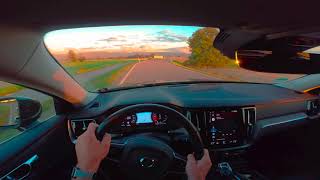 Volvo V60 T8 Twin Engine Autobahn POV [upl. by Hgielsa]