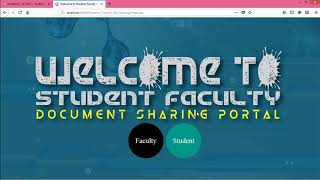 Student Faculty file sharing web project using JSP SERVLET and MYSQL [upl. by Sellig]