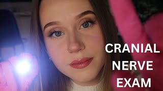 ASMR Cranial Nerve Exam  Eye Exam Flashlight Triggers Glove Sounds [upl. by Scarlett]