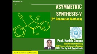 Asymmetric SynthesisV Second Generation MethodsII  Prepare for JEE NEET JAM NET [upl. by Ased183]