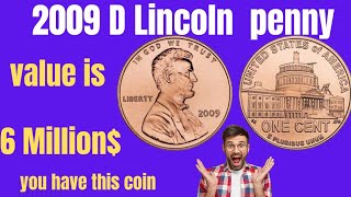 Rare 2009 D Lincoln Penny Worth Millions [upl. by Enajharas]