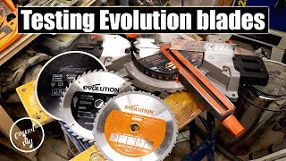 Testing Evolution blades on R255SMS sliding mitre saw  are they any good [upl. by Fahy]