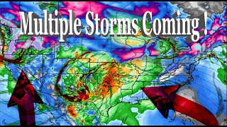 Multiple Storms Are Coming Tornadoes Damaging Winds amp Major Snow [upl. by Dauf]