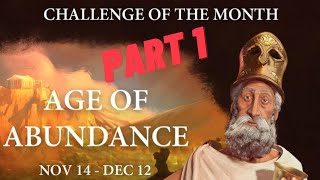 How fast can I beat the new Age of Abundance challenge Civ 6 Pericles [upl. by Grove]