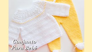 Vestido para bebe a crochet o ganchillo paso a paso  Tejido Facil [upl. by Einolem]