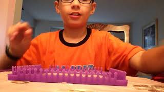 How to make a potholder using a loom by Joshua  Epic Fail [upl. by Ayarahs215]