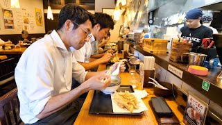 福岡屈指の行列うどん屋を営む２５歳の若き天ぷらうどん職人に密着丨Tempura udon restaurant in Fukuoka [upl. by Thorvald]