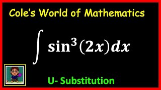 Integral of sin32x ❖ Calculus ❖ Trig Integral ❖ USubstitution [upl. by Eeldarb]