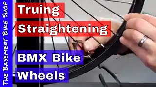 Truing BMX Wheels Straightening Step by Step [upl. by Meggs]