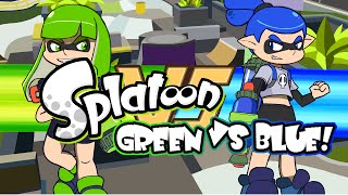 Splatoon Green Vs Blue [upl. by Savanna465]