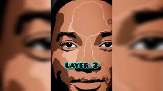 Coloring Will Smith  Digital Art Timelapse [upl. by Auahsoj]