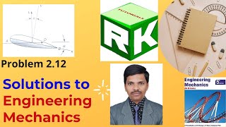 Problem 212 Solutions to Engineering Mechanics Timoshenko Young Lift drag force Resolution [upl. by Maye]