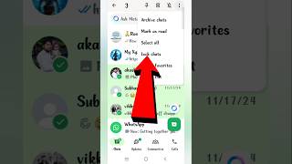 WhatsApp Chat Lock Kaise Kare  How To Lock WhatsApp Chat  sorts viral tech trending sortfeed [upl. by Unam]