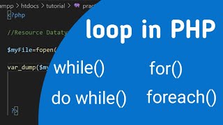 while do while for and foreach loop in PHP in tamil [upl. by Airod]