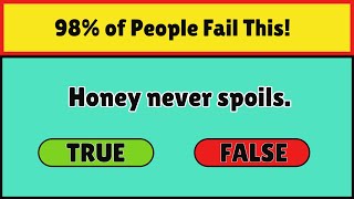 True or False Are You a Trivia Master  True or False Quiz [upl. by Malvino]