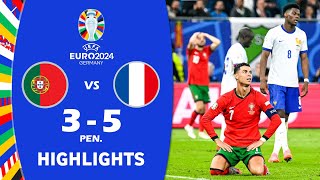 Resumen y goles Portugal 3 00 5 Francia  Cuartos de final  Eurocopa 2024 [upl. by Lina]