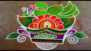 Karthigai Deepam Special Rangoli Design🍀New Year 2025🍀Sashti Pooja🍀Kolam 🍀Muggulu🍀Easy🍀Rangoli [upl. by Nauqe]