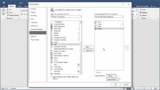 How to Customize Quick Access Toolbar in Word 2016 [upl. by Idelle]