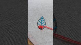 Leaf embroidery work leaf embroidery stitch [upl. by Calendre]