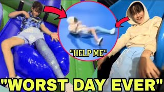 SOMETHING BAD HAPPENED To Nidal Wonder AT TRAMPOLINE PARK After BRAIN SURGERY 😱💔 With Proof [upl. by Yelhs385]