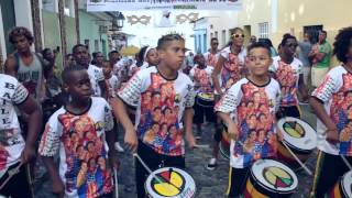 CARNAVAL ESCOLA OLODUM 2015  PROCISSÃO DOS TAMBORES [upl. by Burne]