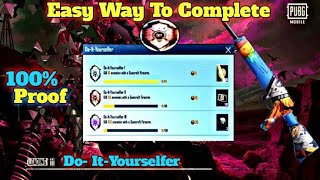 EASY WAY TO COMPLETE DOITYOURSELFER ACHIEVEMENT IN PUBG l HOW TO COMPLETE DOITYOURSELFER [upl. by Oinimreh]