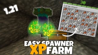 Mob Spawner XP Farm Easy Tutorial  Minecraft 121 [upl. by Cristobal]