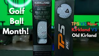 Can the new Kirkland Signature Golf ball beat the TP5  Golf Ball Month [upl. by Arzed]