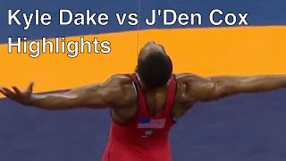 Kyle Dake vs JDen Cox Highlights [upl. by Aikkin674]